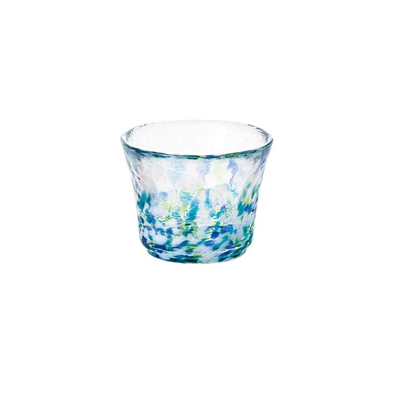 IPPINKA Tsugaru Biidoro, Handcrafted Glass Sake Cups, Set of 4, Four Seasons - Image 4